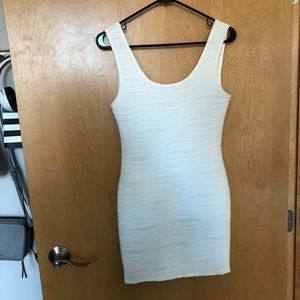 White body con dress